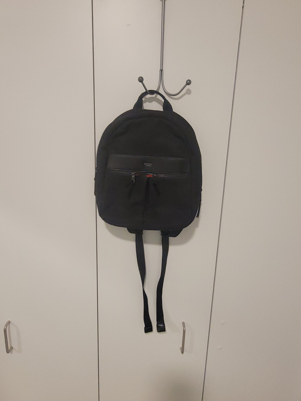 KNOMO Mini Backpack Black & Orange